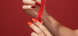close up nail care treatment